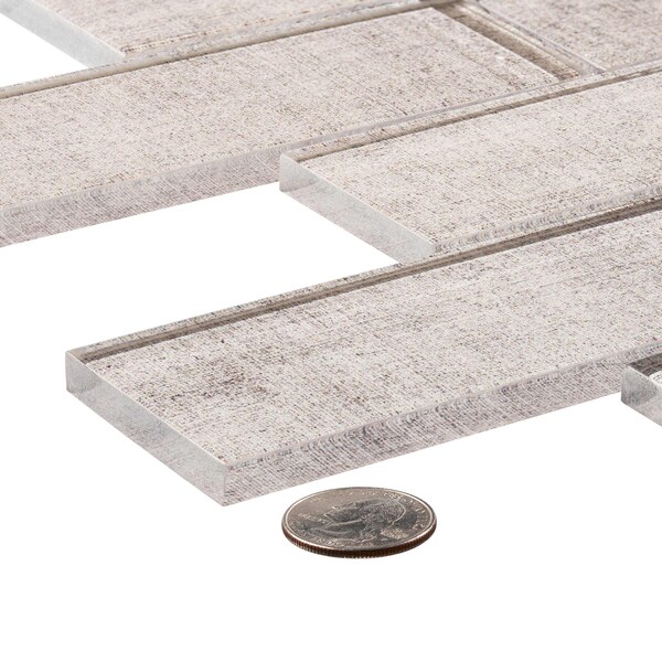 Andova Tiles SAMPLE Migdal 2 x 6 Glass Brick Joint Mosaic Tile - SAM-ANDMIG231