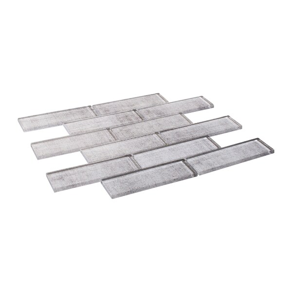 Andova Tiles SAMPLE Migdal 2 x 6 Glass Brick Joint Mosaic Tile - SAM-ANDMIG231