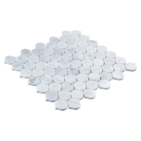 Andova Tiles ANDOVA TILES Dayberry 1.5" x 1.5" Marble Arabesque Wall & Floor Mosaic Tile - ANDDAY142