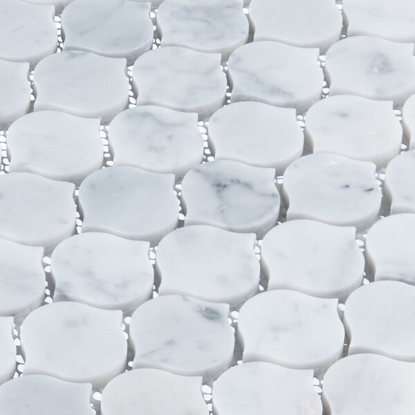 Andova Tiles ANDOVA TILES Dayberry 1.5" x 1.5" Marble Arabesque Wall & Floor Mosaic Tile - ANDDAY142