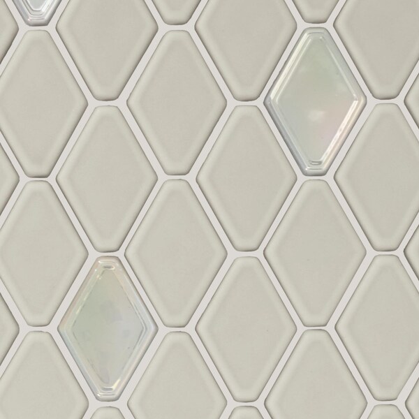 Daltile Starcastle 1.5'' Elongated Hexagon Glass Wall Mosaic, 15PK - SC76ELHEXMSMT