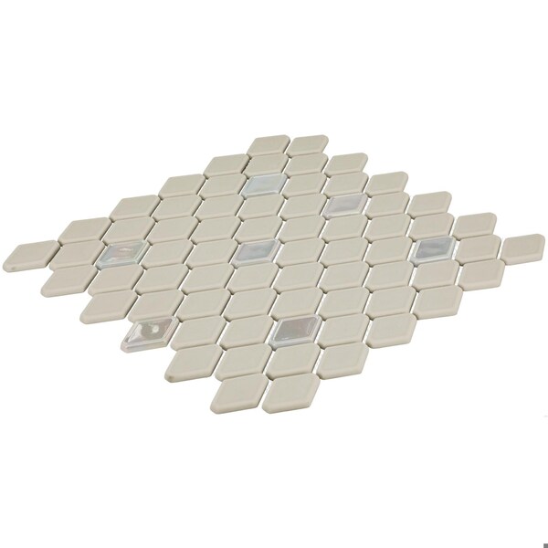 Daltile Starcastle 1.5'' Elongated Hexagon Glass Wall Mosaic, 15PK - SC76ELHEXMSMT