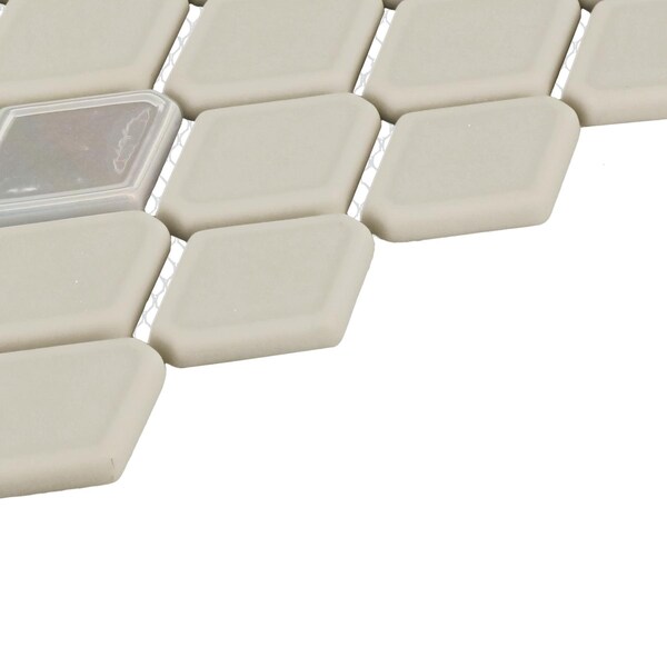 Daltile Starcastle 1.5'' Elongated Hexagon Glass Wall Mosaic, 15PK - SC76ELHEXMSMT