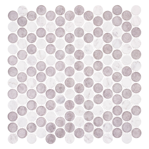 Andova Tiles SAMPLE- Space 3/4 in. Glass Mosaic Wall & Floor Tile - SAM-ANDMARB1011