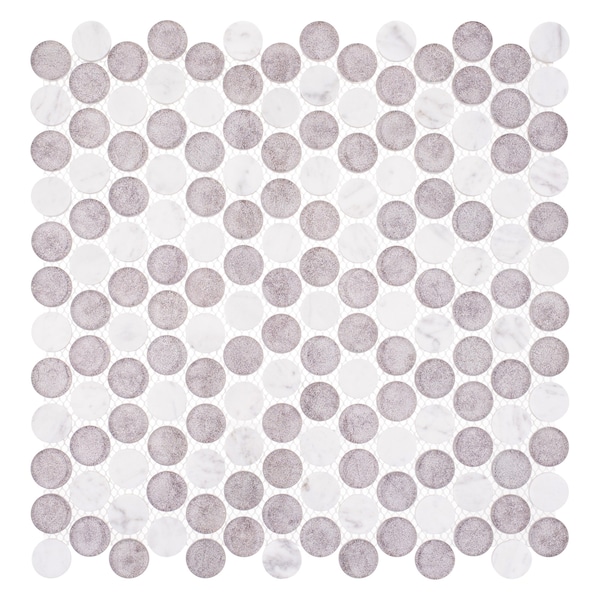 Andova Tiles SAMPLE- Space 3/4 in. Glass Mosaic Wall & Floor Tile - SAM-ANDMARB1011