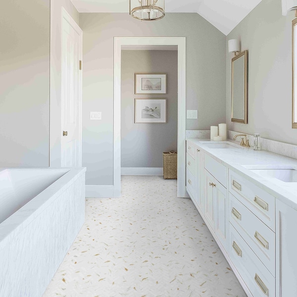 Msi Sample Calacatta Gold Herringbone Matte Porcelain Mosaic Floor And Wall Tile - ZOR-MD-0651-SAM