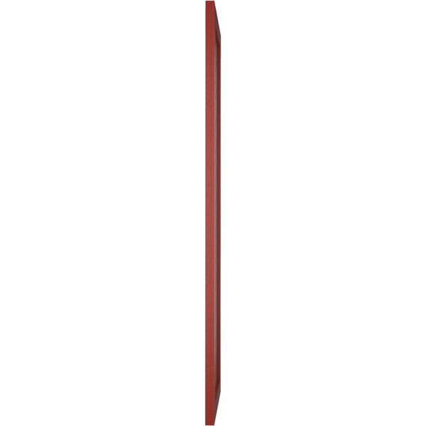Ekena Millwork True Fit PVC Single Panel Chevron Modern Style Fixed Mount Shutters, Pepper Red, 15W x 48H, PR - TFP001CV15X048MR