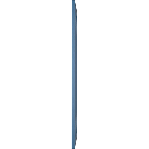Ekena Millwork True Fit PVC San Carlos Mission Style Fixed Mount Shutters, Sojourn Blue, 12W x 30H, PR - TFP001SC12X030HB