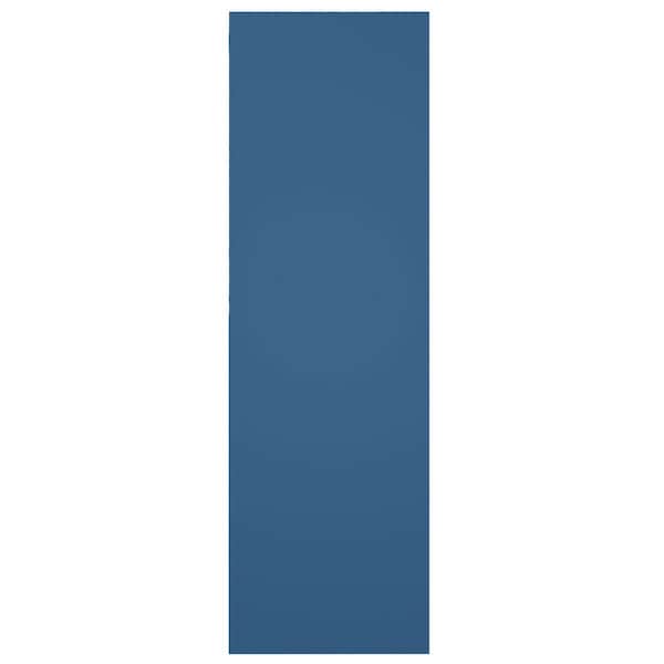 Ekena Millwork True Fit PVC San Juan Capistrano Mission Style Fixed Mount Shutters, Sojourn Blue, 12W x 75H, PR - TFP001SJ12X075HB