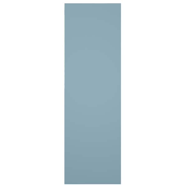Ekena Millwork True Fit PVC San Juan Capistrano Mission Style Fixed Mount Shutters, Peaceful Blue, 18W x 55H, PR - TFP001SJ18X055SB
