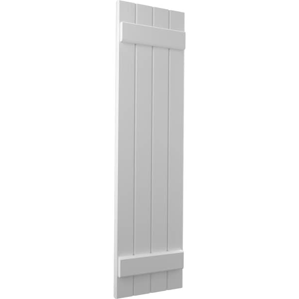 Ekena Millwork Americraft 4-Board (2 Batten) Exterior Real Wood Joined Board-n-Batten Shutters, ARW101BB414X67PRH - ARW101BB414X67PRH