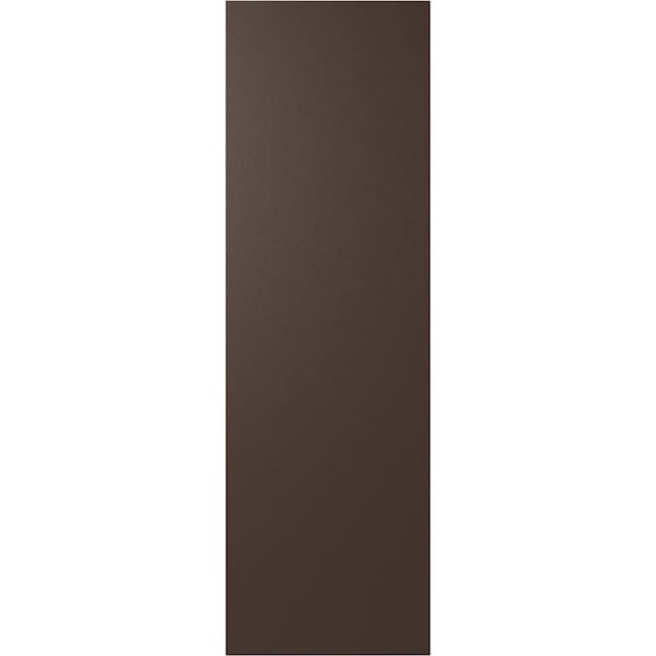 Ekena Millwork 12W x 27H True Fit PVC Diagonal Slat Modern Style Fixed Mount Shutters, Raisin Brown, PR - TFP001DG12X027TB