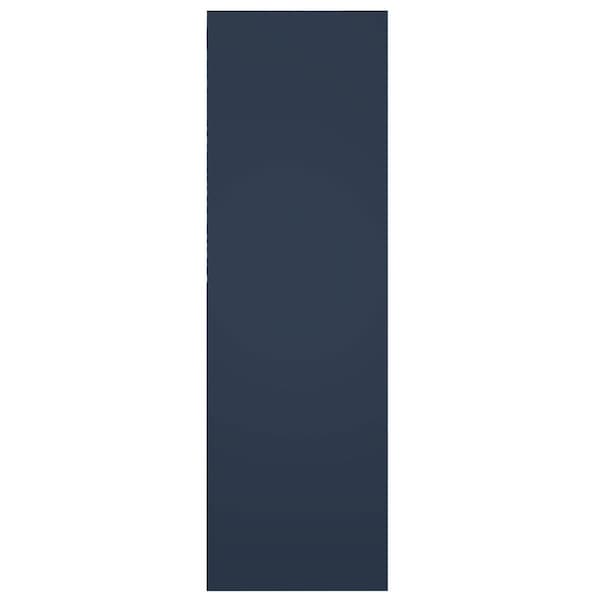 Ekena Millwork True Fit PVC Two Equal Panel Farmhouse Fixed Mount Shutters w/Z-Bar Starless Night Blue, 12Wx33H, PR - TFP102FH12X033OB