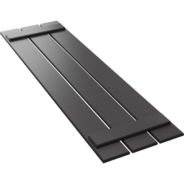Ekena Millwork True Fit PVC, Three Board Spaced Board-n-Batten Shutters, Shadow Mountain , 17 1/8W x 66H, PR - TFP101SBF17X066SM