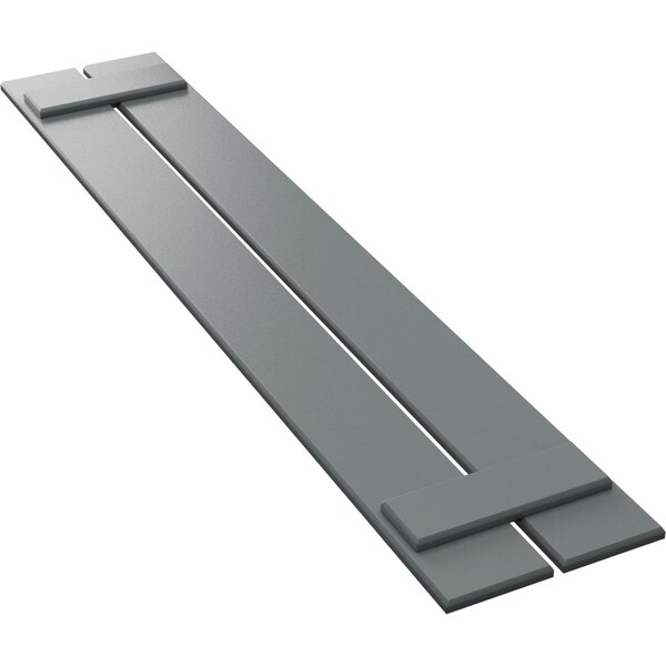 Ekena Millwork True Fit PVC Two Board Spaced Board-n-Batten Shutters, Ocean Swell, 11 1/4W x 36H, PR - TFP101SBF11X036CH