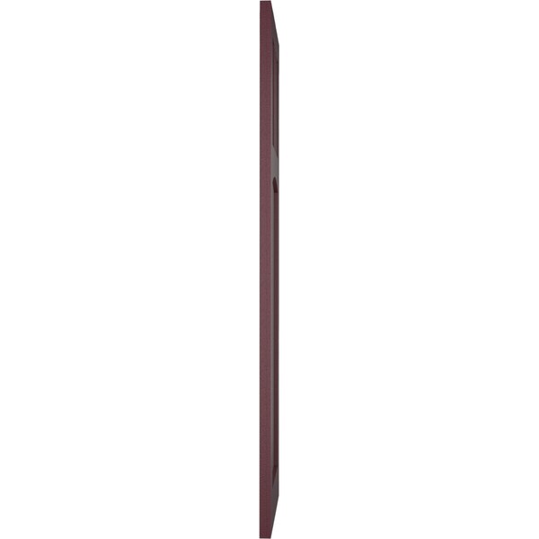 Ekena Millwork True Fit PVC San Miguel Mission Style Fixed Mount Shutters, Wine Red, 15W x 45H, PR - TFP001SM15X045WR