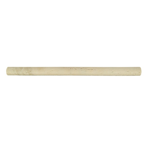 Msi Ivory Pencil Molding 0.75 in. x 12 in. Honed Engineered Stone Wall Tile, 20PK - ZOR-MD-0509