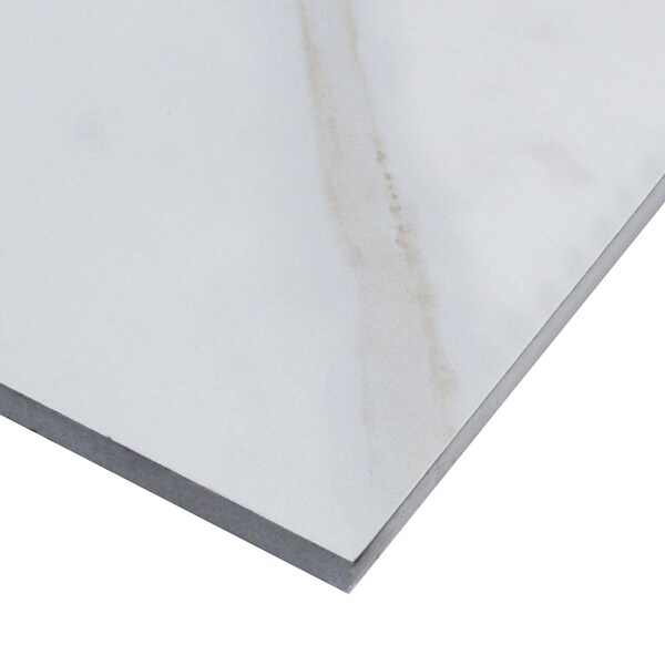 Msi Pietra Calacatta 24 In. X 24 In. Glazed Porcelain Floor And Wall Tile, 4PK - ZOR-PT-0407