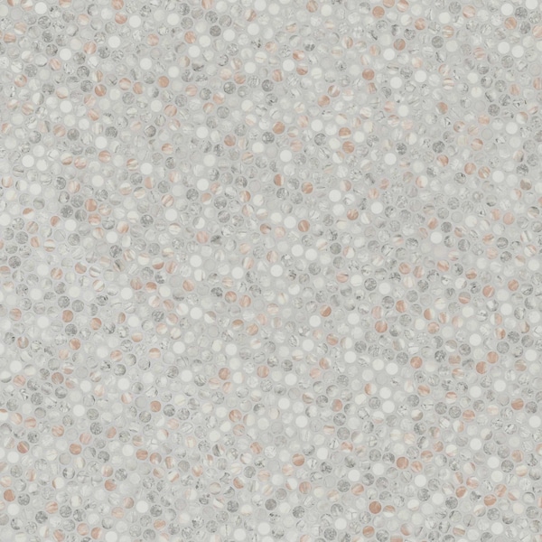 Msi Briar Rosa Pennyround 12  in. X 12  in. Matte Glass Mosaic Tile, 15PK - ZOR-MD-0623
