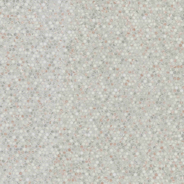 Msi Briar Rosa Pennyround 12  in. X 12  in. Matte Glass Mosaic Tile, 15PK - ZOR-MD-0623