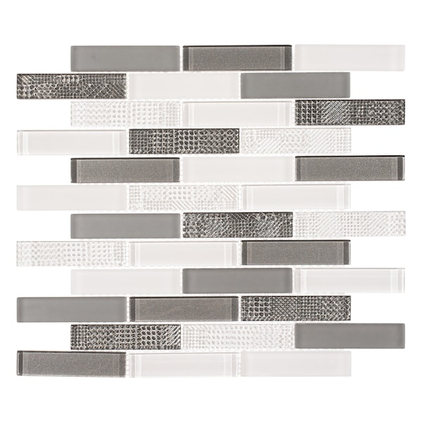 Andova Tiles ANDOVA TILES North 1" W x 4" L Glass Mosaic Wall Tile - ANDNOR497