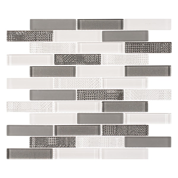 Andova Tiles ANDOVA TILES North 1" W x 4" L Glass Mosaic Wall Tile - ANDNOR497