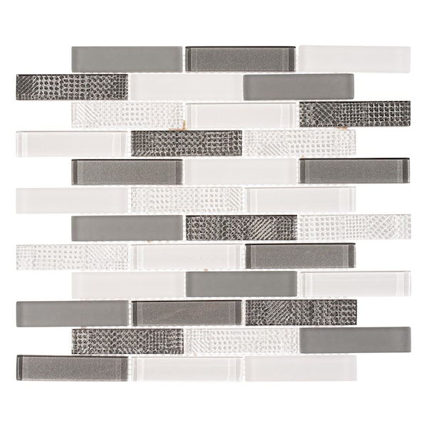 Andova Tiles ANDOVA TILES North 1" W x 4" L Glass Mosaic Wall Tile - ANDNOR497