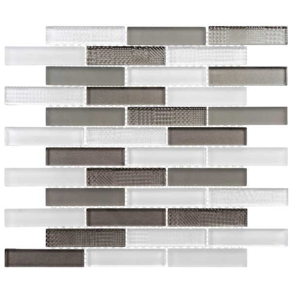 Andova Tiles ANDOVA TILES North 1" W x 4" L Glass Mosaic Wall Tile - ANDNOR497