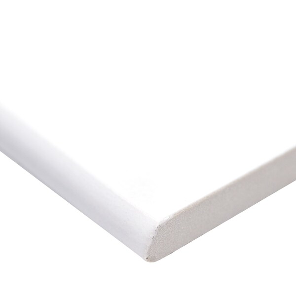 Msi White Matte SAMPLE Porcelain Bullnose Tile Trim In White Matte - ZOR-PT-TR-0100-SAM