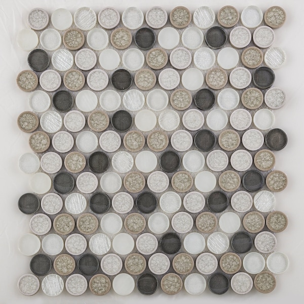 Andova Tiles SAMPLE Polka 1 x 1 Penny Round Mosaic Tile - SAM-ANDPOL213