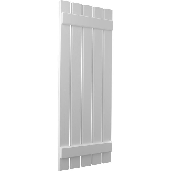 Ekena Millwork Americraft 5-Board (2 Batten) Exterior Real Wood Spaced Board-n-Batten Shutters, ARW101SB519X69PRH - ARW101SB519X69PRH