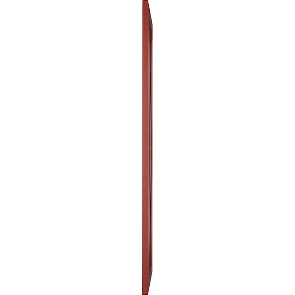 Ekena Millwork True Fit PVC Single X-Board Farmhouse Fixed Mount Shutters, Pepper Red, 18W x 33H, PR - TFP001FH18X033MR