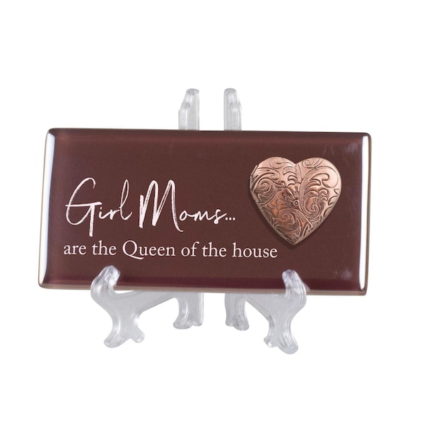 Cottage Garden 4 x 2 in. Girl Moms Are The Queen of The House Ceramic Tile - TLGL24BR