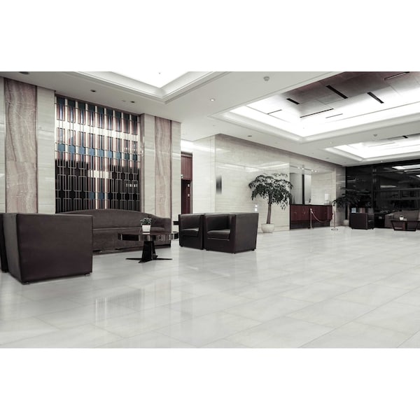 Msi Pietra White 24 In. X 24 In. Matte Porcelain Floor And Wall Tile, 8PK - ZOR-PT-0582
