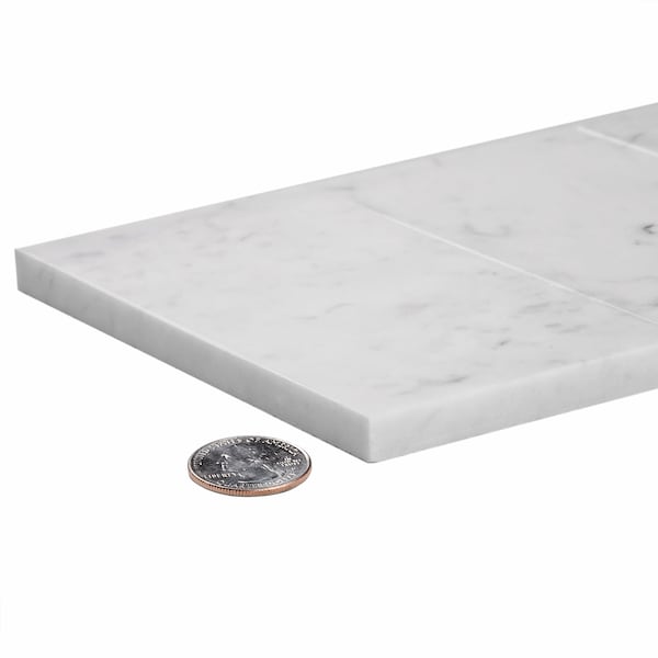 Apollo Tile Sample of 3X6 Carrara White Honed Subway Tile 5 Sq.Ft - APLFCA9936HEC79 SAMPLE