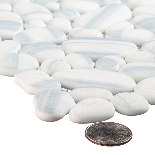 Andova Tiles SAMPLE-Mesa Pebble/Stone Look Glass Mosaic Wall Tile - SAM-ANDMES988