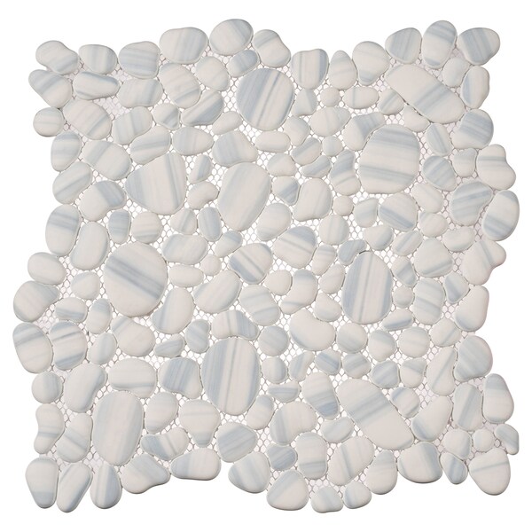 Andova Tiles SAMPLE-Mesa Pebble/Stone Look Glass Mosaic Wall Tile - SAM-ANDMES988