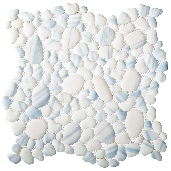 Andova Tiles SAMPLE-Mesa Pebble/Stone Look Glass Mosaic Wall Tile - SAM-ANDMES988