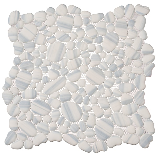 Andova Tiles SAMPLE-Mesa Pebble/Stone Look Glass Mosaic Wall Tile - SAM-ANDMES988
