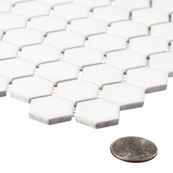Andova Tiles SAMPLE- 3/4 in. Straight Edge Porcelain Honeycomb Wall & Floor Tile - SAM-ANDSTY833