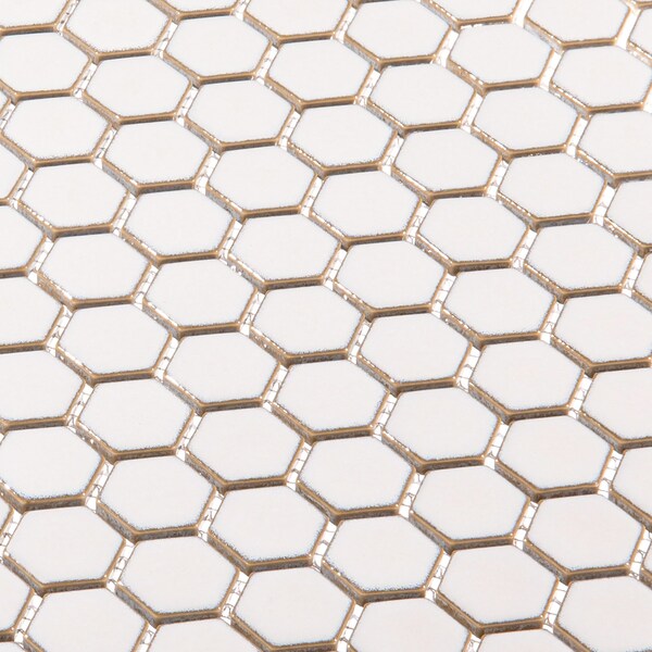 Andova Tiles SAMPLE- 3/4 in. Straight Edge Porcelain Honeycomb Wall & Floor Tile - SAM-ANDSTY833