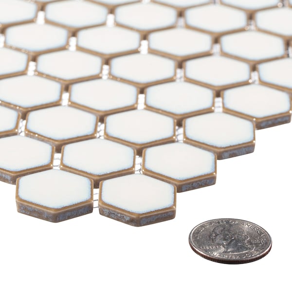 Andova Tiles SAMPLE- 3/4 in. Straight Edge Porcelain Honeycomb Wall & Floor Tile - SAM-ANDSTY833