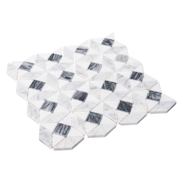 Andova Tiles SAMPLE Cimarron Harbor Luxury Natural Stone Novelty Mosaic Wall  Floor Tile - SAM-ANDCIM108