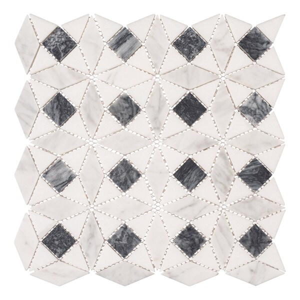 Andova Tiles SAMPLE Cimarron Harbor Luxury Natural Stone Novelty Mosaic Wall  Floor Tile - SAM-ANDCIM108