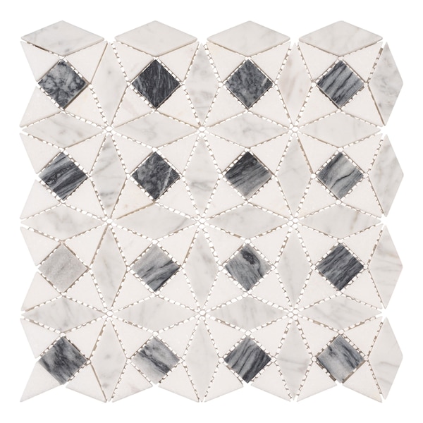 Andova Tiles SAMPLE Cimarron Harbor Luxury Natural Stone Novelty Mosaic Wall  Floor Tile - SAM-ANDCIM108