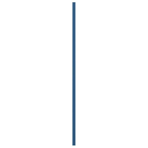 Ekena Millwork True Fit PVC Two Panel Chevron Modern Style Fixed Mount Shutters, Sojourn Blue, 18W x 50H, PR - TFP101CV18X050HB