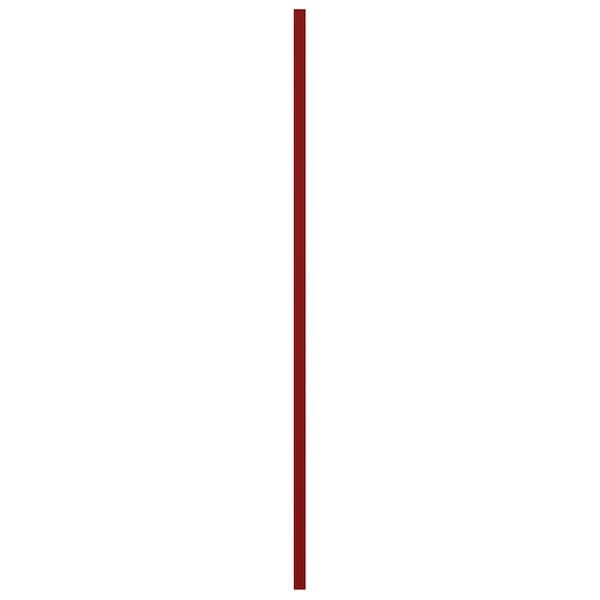 Ekena Millwork True Fit PVC San Antonio Mission Style Fixed Mount Shutters, Fire Red, 12W x 39H, PR - TFP001ST12X039BR