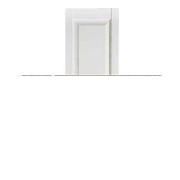 Jensendistributionservices Premier Raised Panel Exterior Decorative Shutters; White - 15 x 47 in. - MI1645042