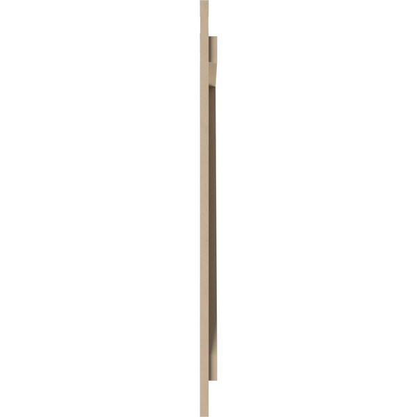 Ekena Millwork Rustic Three Board Spaced Board-n-Batten Smooth Faux Wood Shutters w/Z-Board, 17 1/2W x 80H, PR - SHUBSZ17X80SMPR