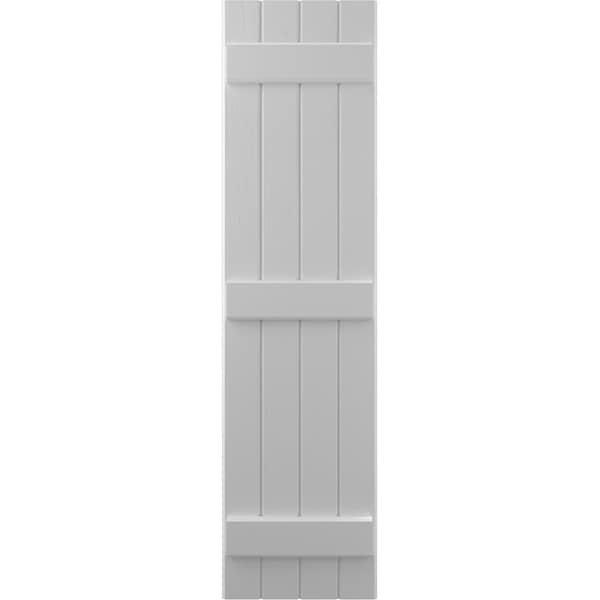 Ekena Millwork Americraft 4-Board (3 Batten) Exterior Real Wood Joined Board-n-Batten Shutters, ARW401BB414X78PRH - ARW401BB414X78PRH